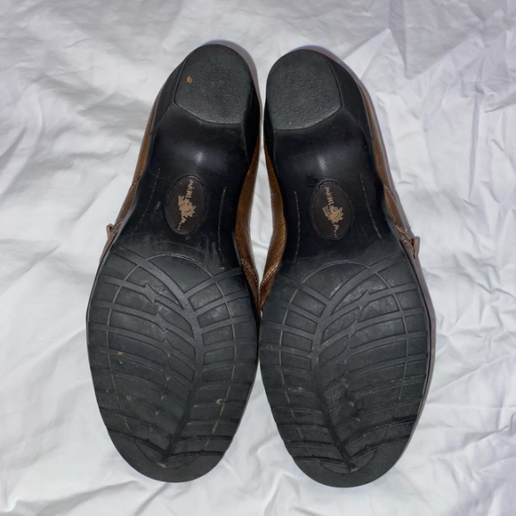 Michel M. leather shoes with buckle, size 7 1/2 - Picture 4 of 6